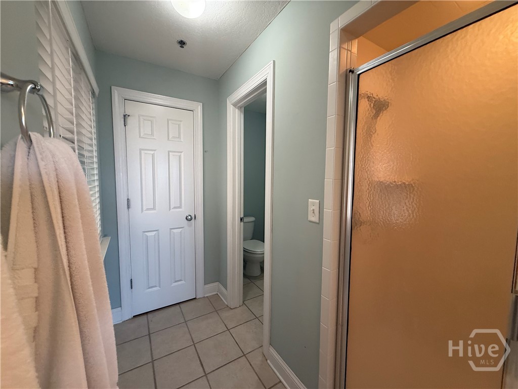 Primary Bath, Lighted Shower and Separate toilet