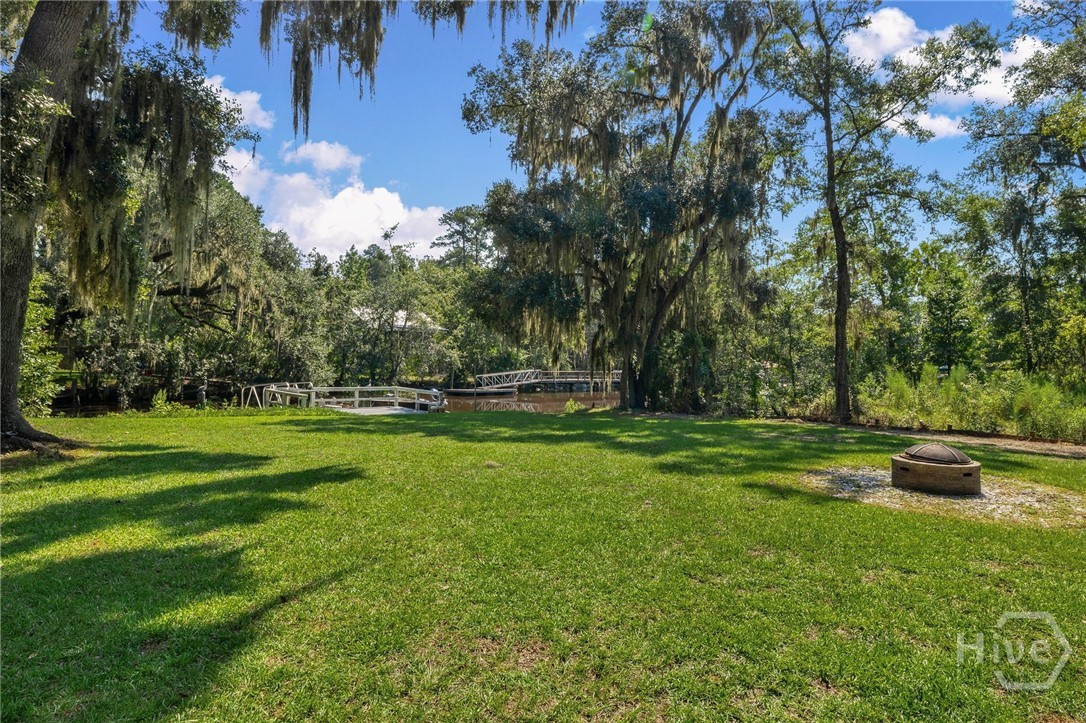 Spacious backyard