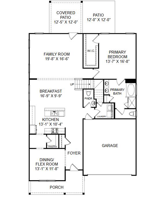 Lot 193 Rembert Main Level Floorplan