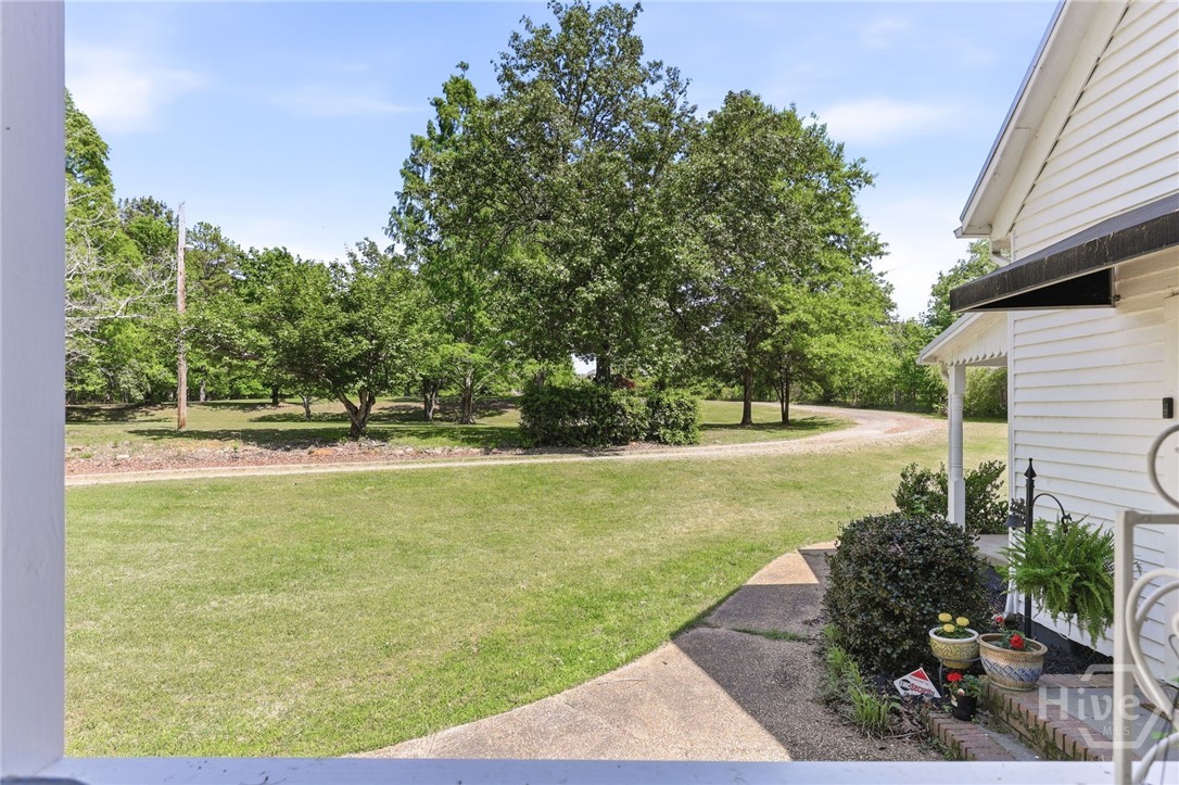 View from side lawn