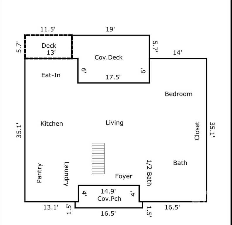 1st floor with access to garage/parking