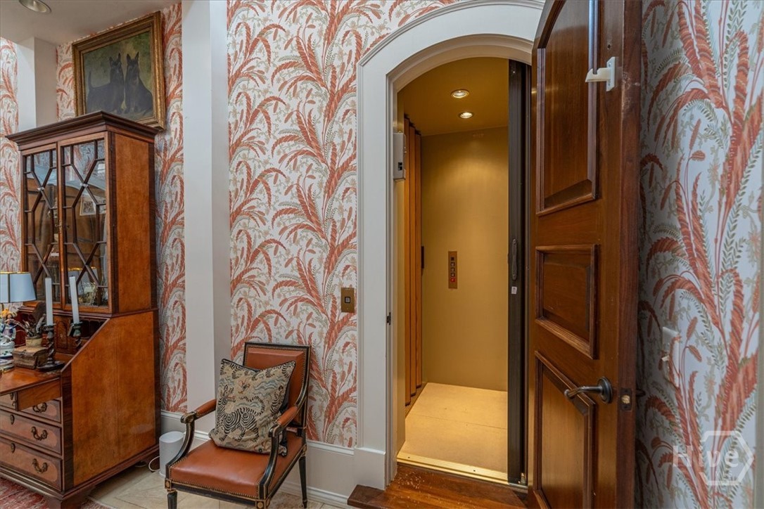 Take the private elevator up to the study- flex room and to the roof top terrace