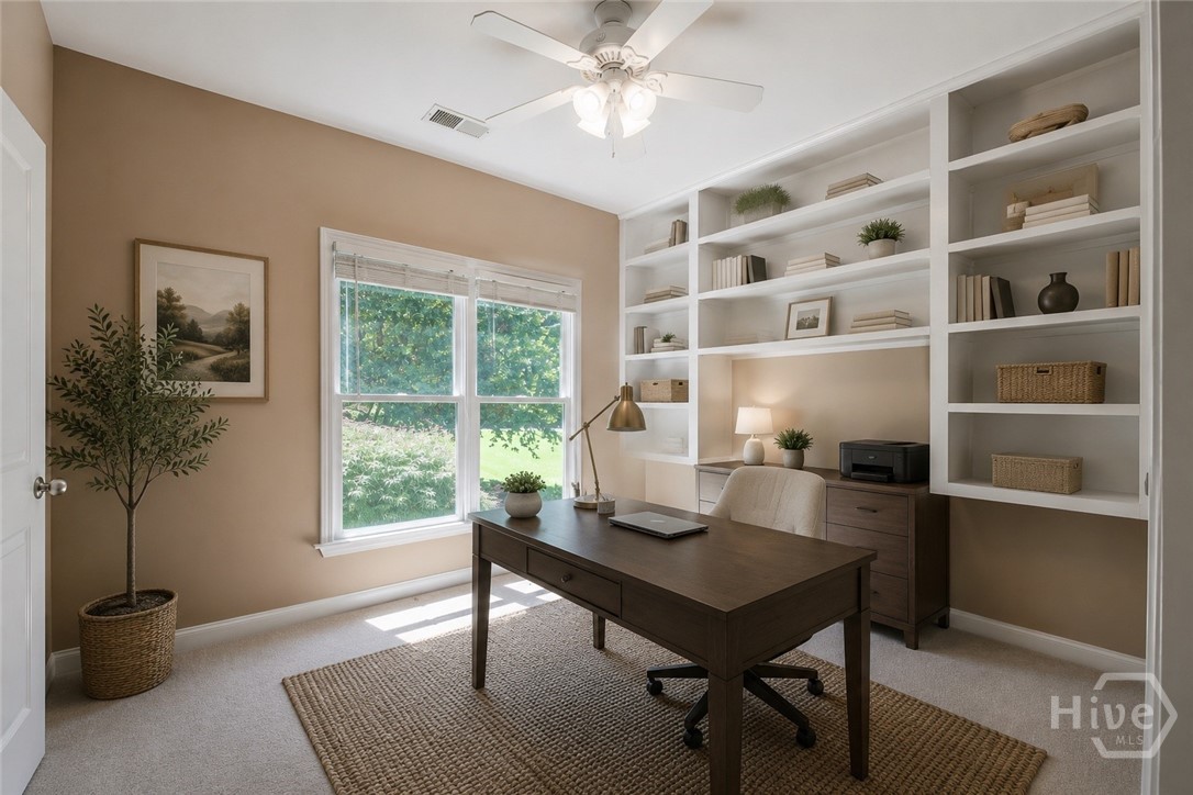 Virtually Staged Bedroom/ Home Office