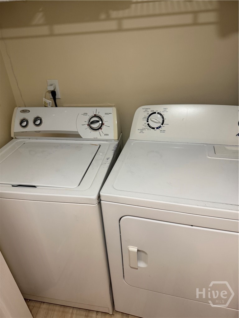 Hall closet laundry closet