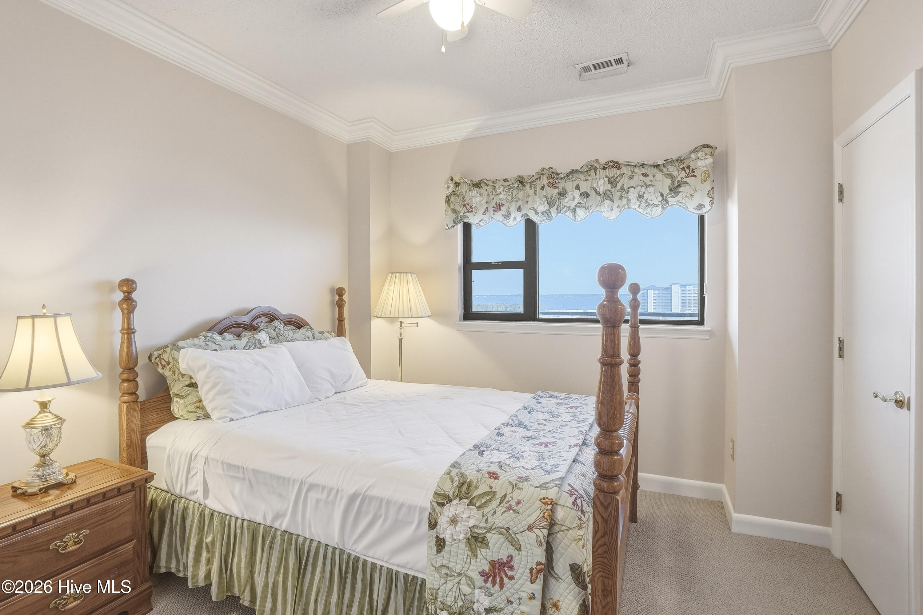 Bedroom 3 with beautiful sound views and queen bed