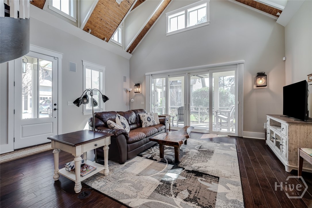 Large living room in guest cottage