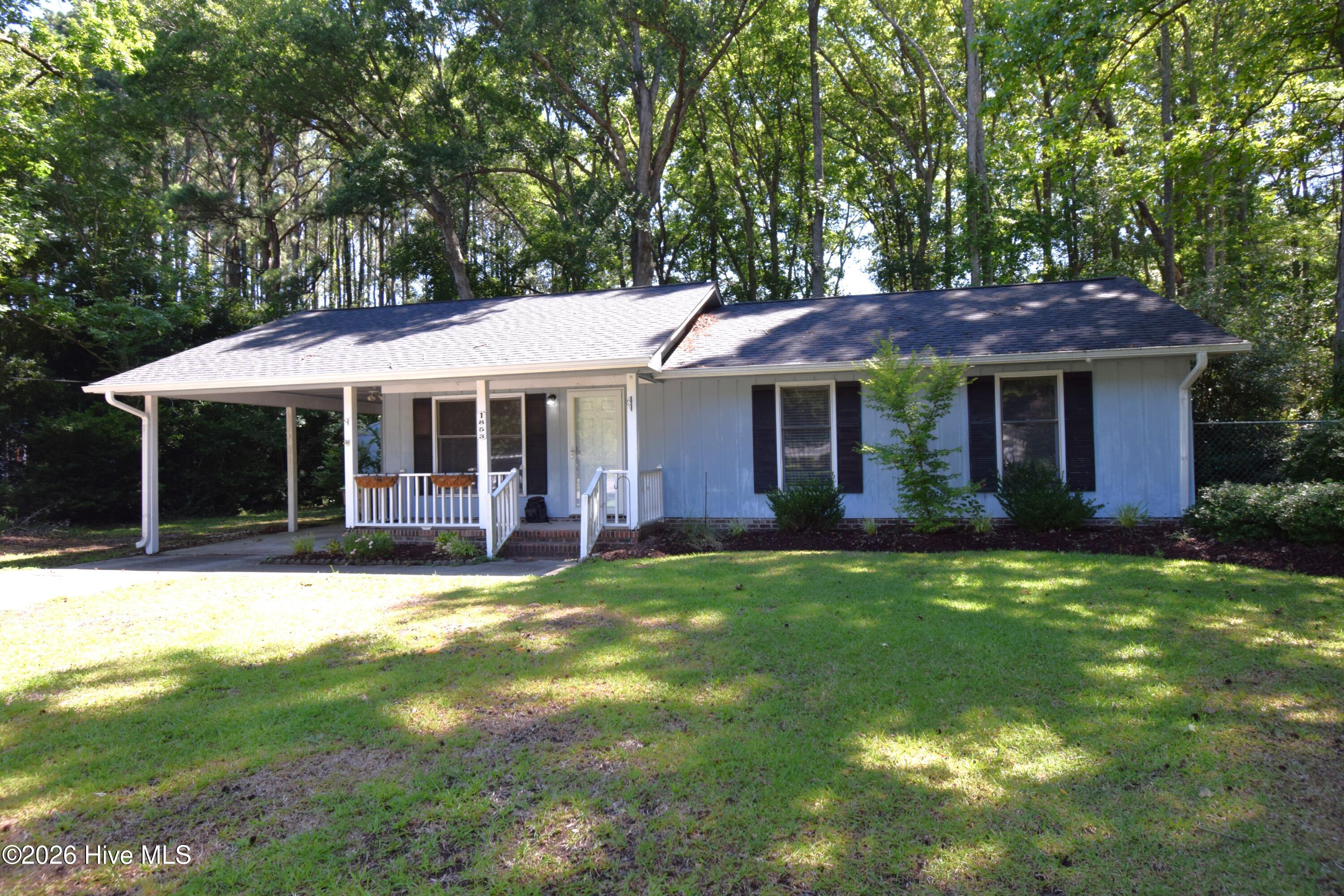 Exterior photo of 1853 Pinelog Lane, Greenville, NC 27834. MLS: 100584068