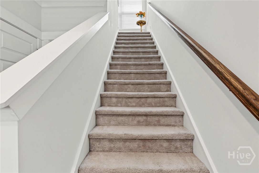 Staircase to upper level
