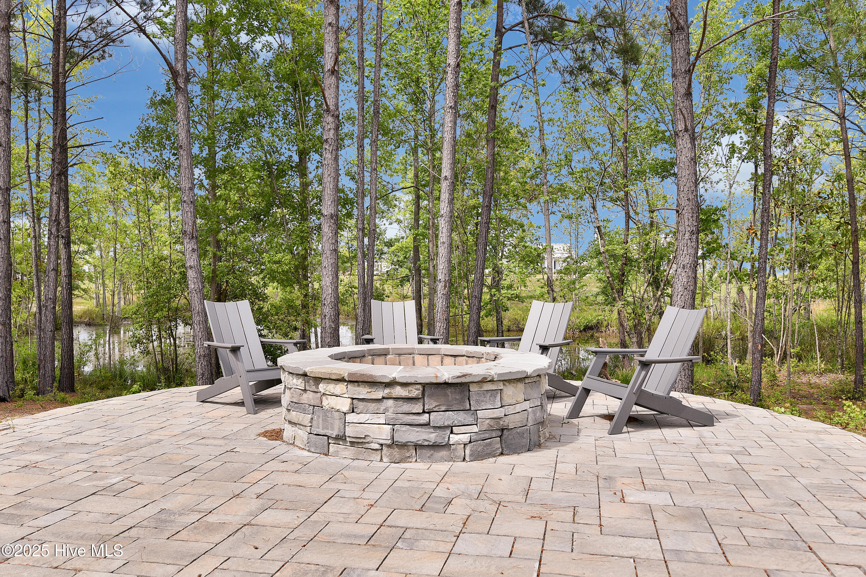 Fire pit and seating