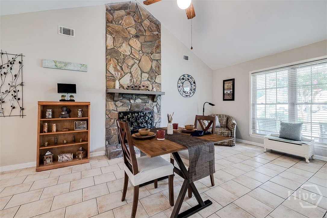 Plenty of room here for a very large table, or even your favorites sports table or an extra sitting area.