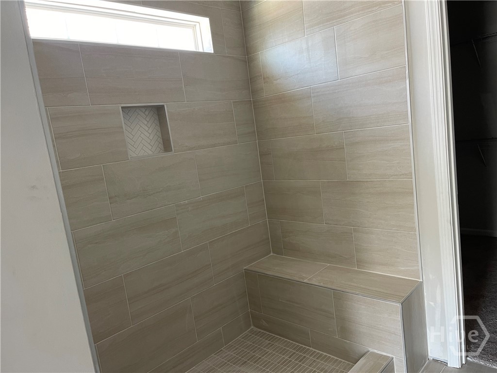 Large Tiled Shower Only in Primary Bath
