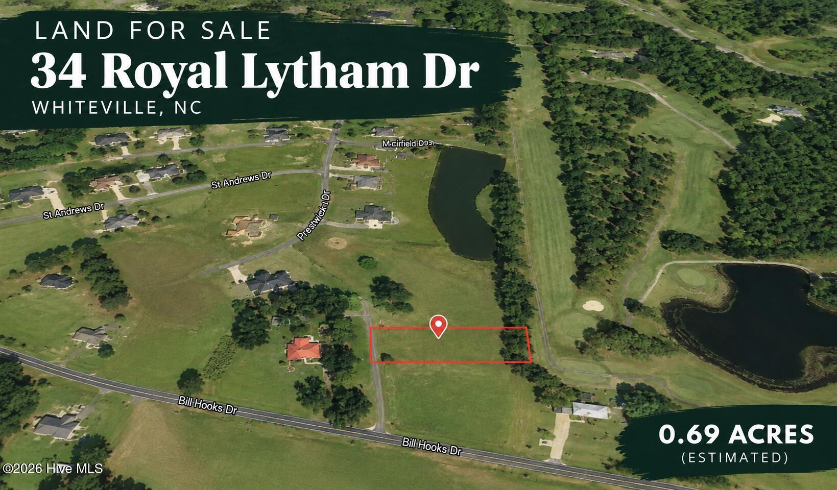 Exterior photo of 34 Royal Lytham Drive, Whiteville, NC 28472. MLS: 100603723