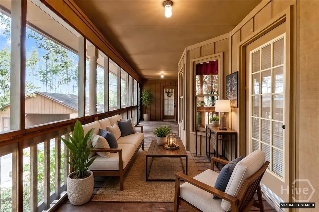 Back Screened Porch Virtual Staging