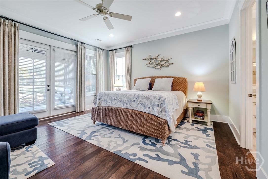 Primary suite with access to screened porch