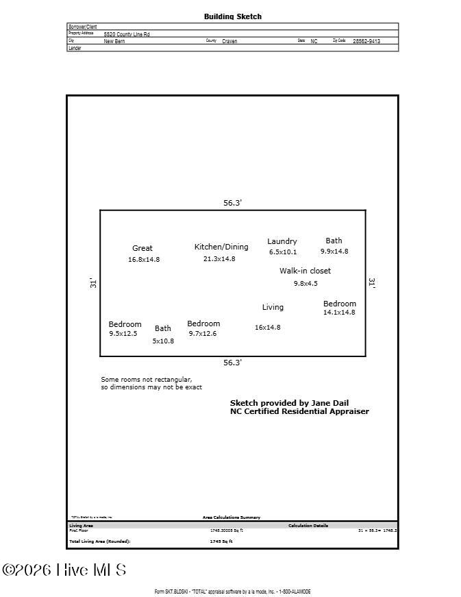 5520 County Line Road,New Bern