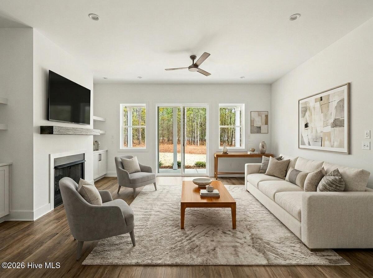 One of the many options to style this living room