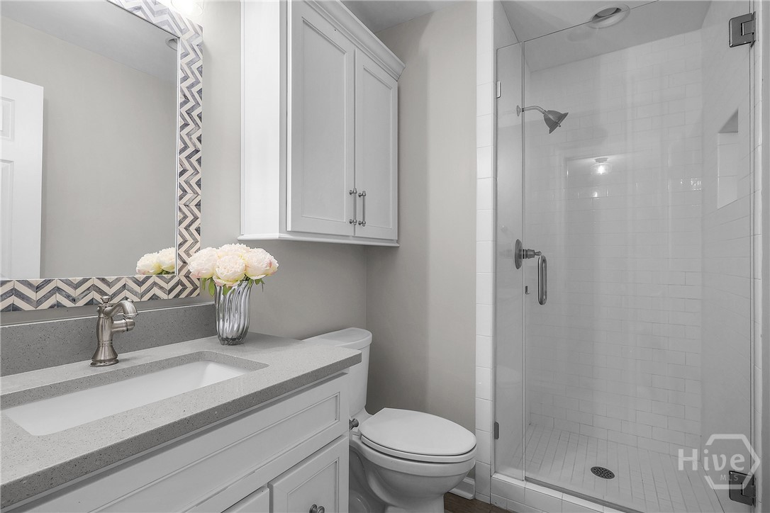 Full bath on lower level