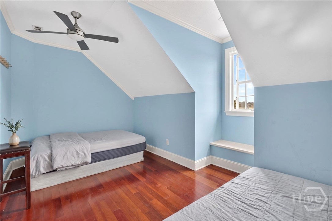 3rd floor bedroom, Virtually decluttered.