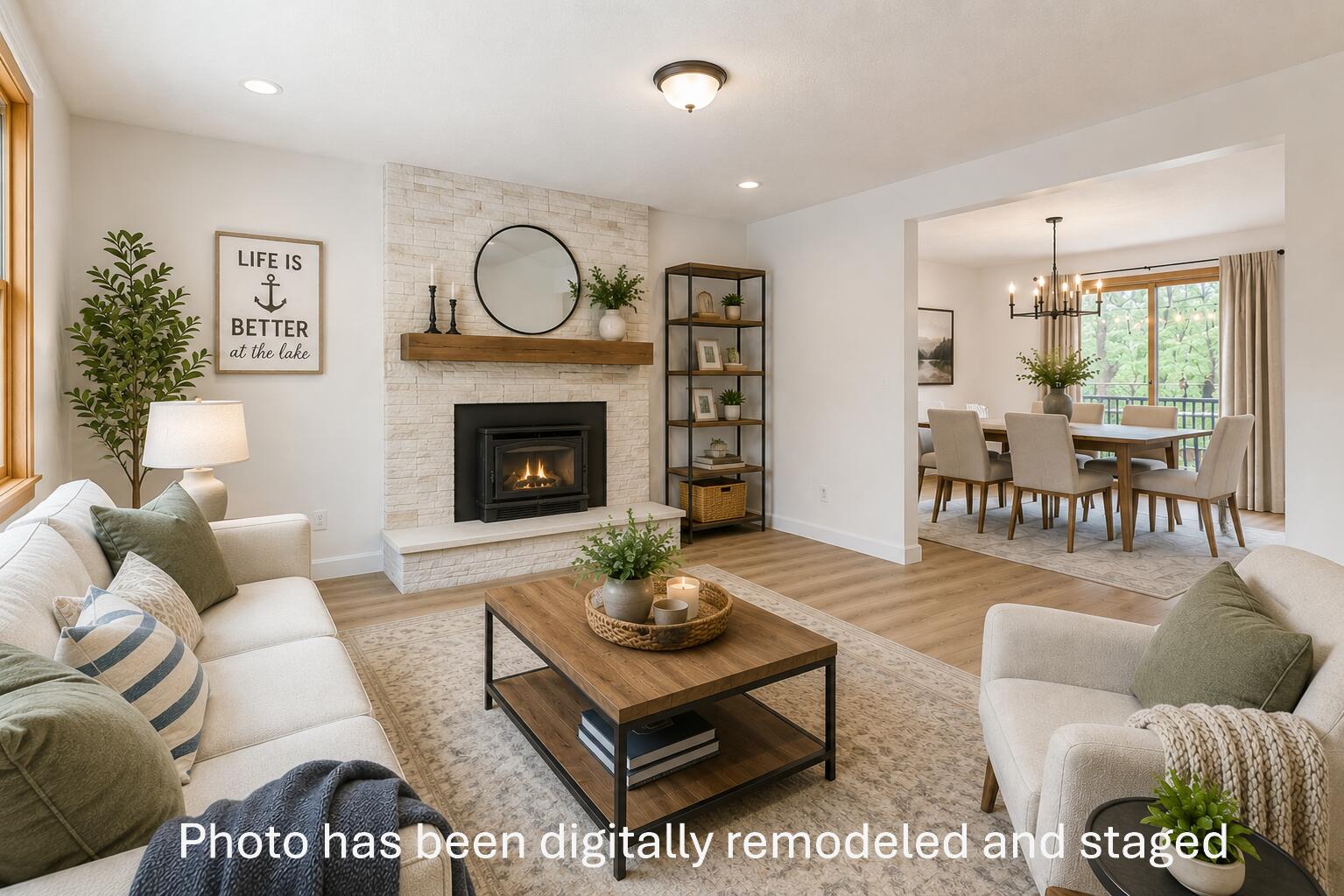 Photo has been digitally remodeled and staged to show potential