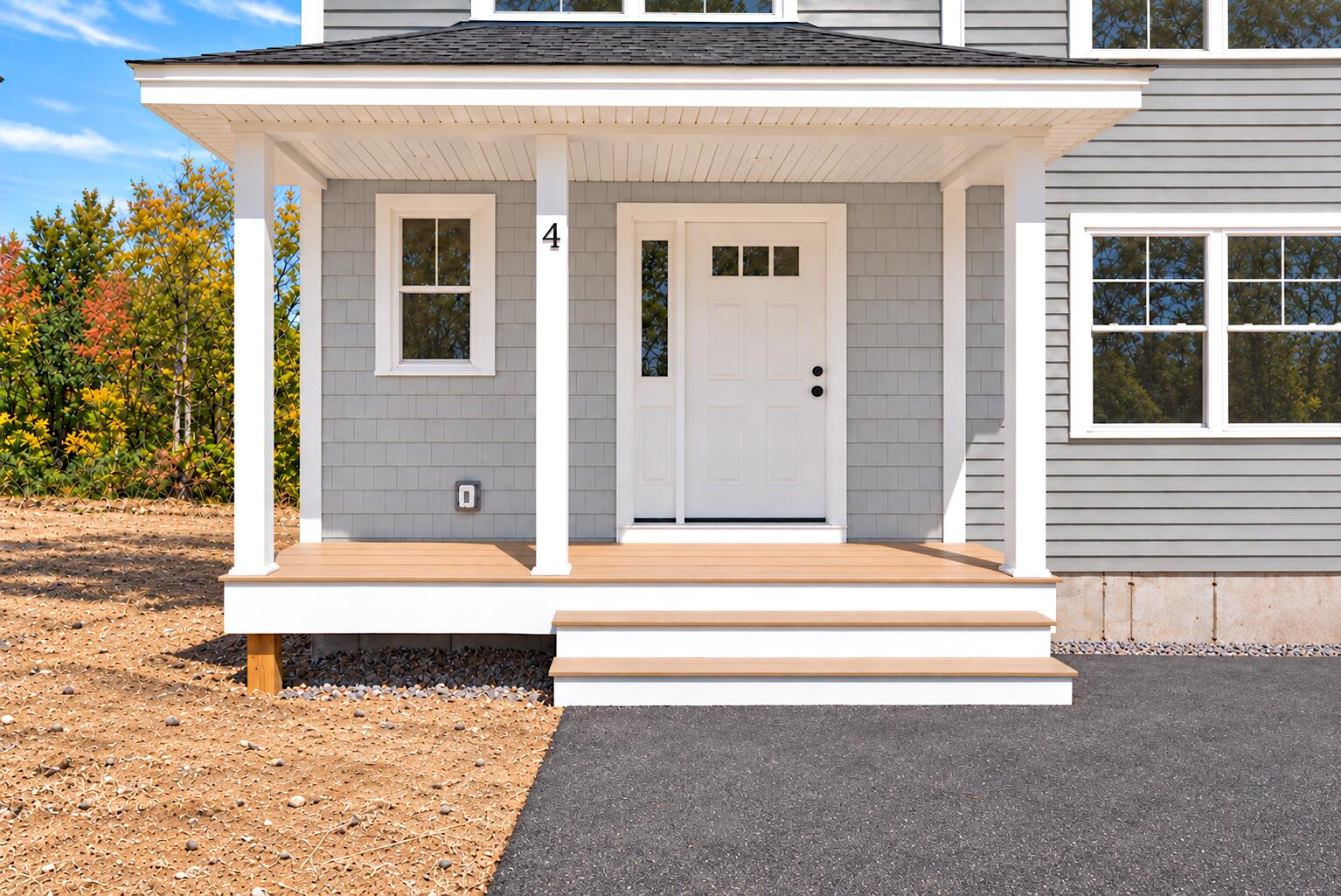 Covered front entry