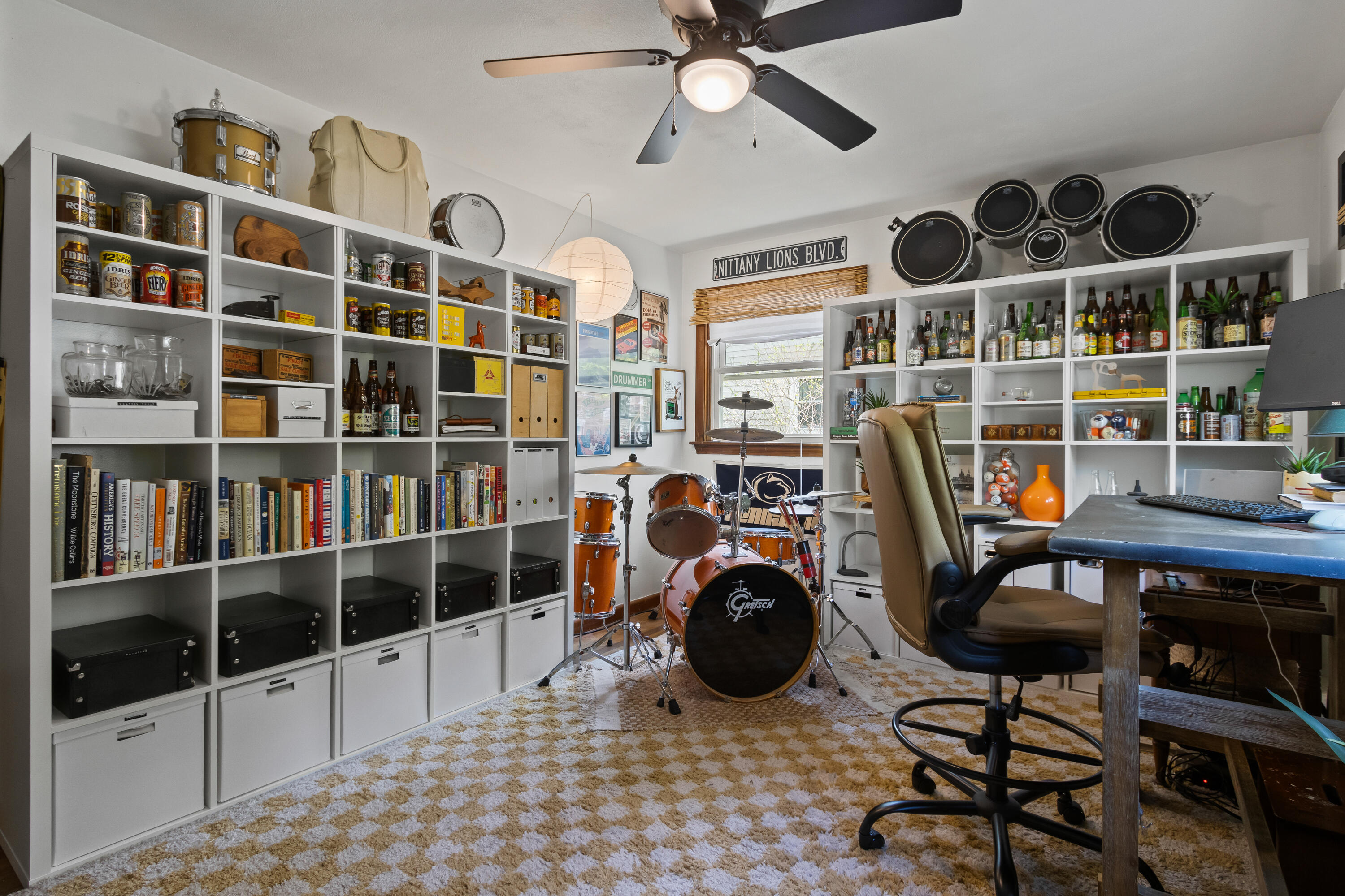 Largest Bedroom, has large lit closet