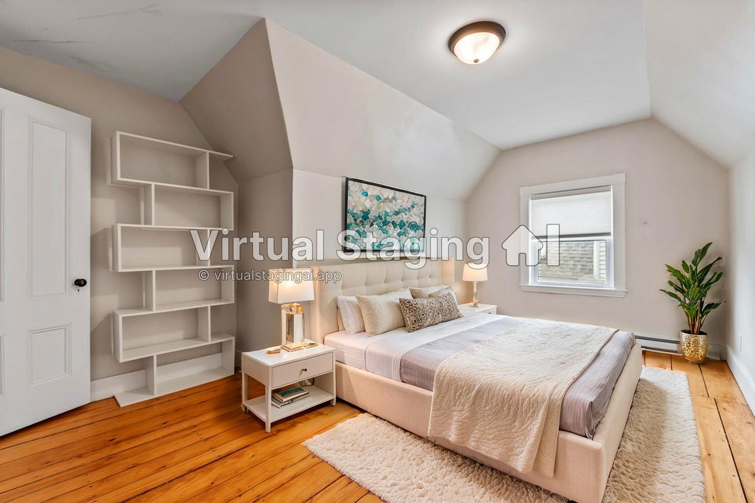 773 Congress Street, #3, Portland, ME 04102 virtually staged second bedroom