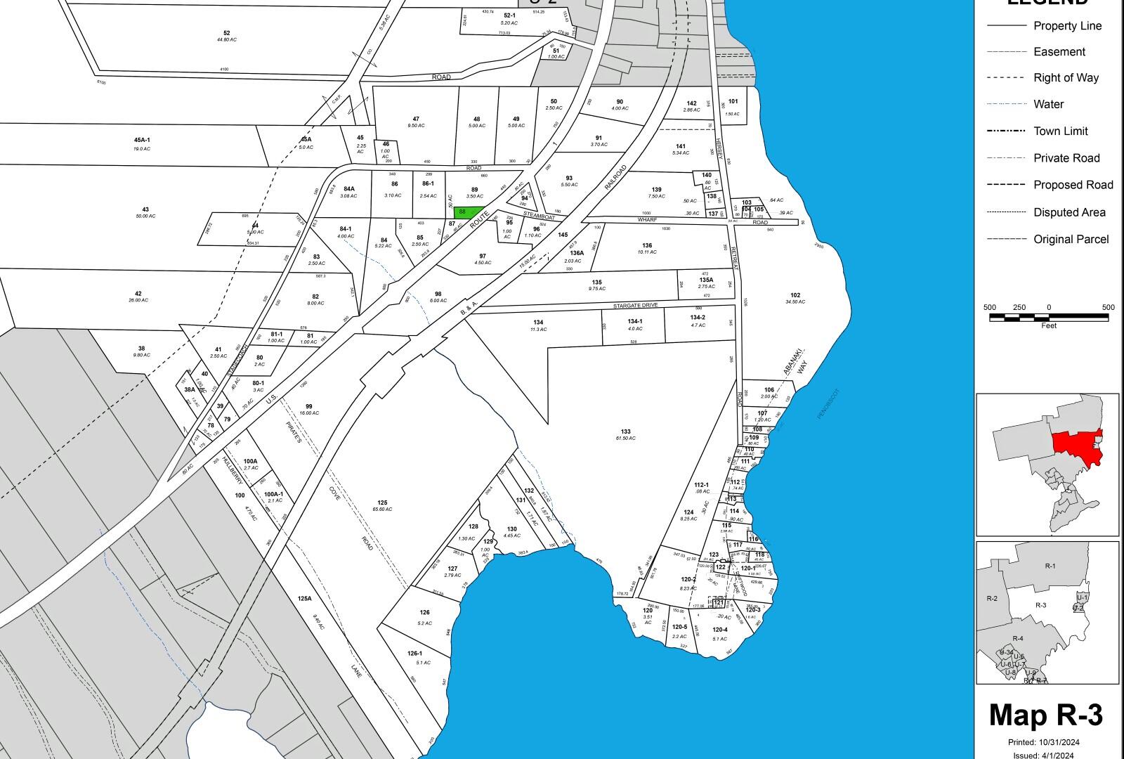 610 U.S. Route 1 Rt 1, Stockton Springs, ME 04981 610 US Rte 1 - Map_R-3 Lot 88 - b (Large