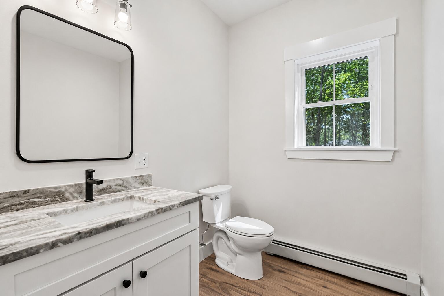 First floor half bath