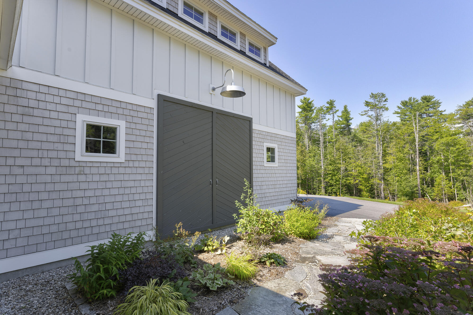 Exterior with shingle and board & batten detail