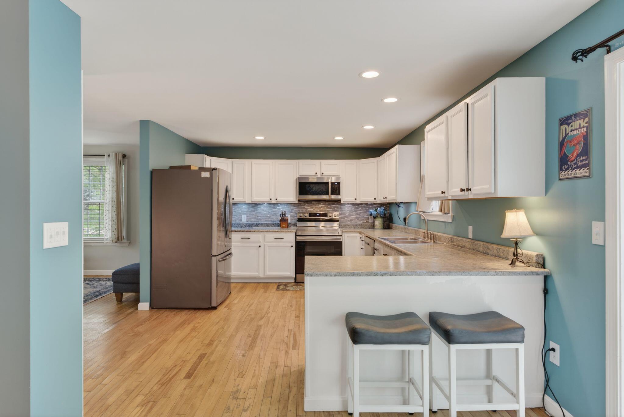 Kitchen with walk in pantry