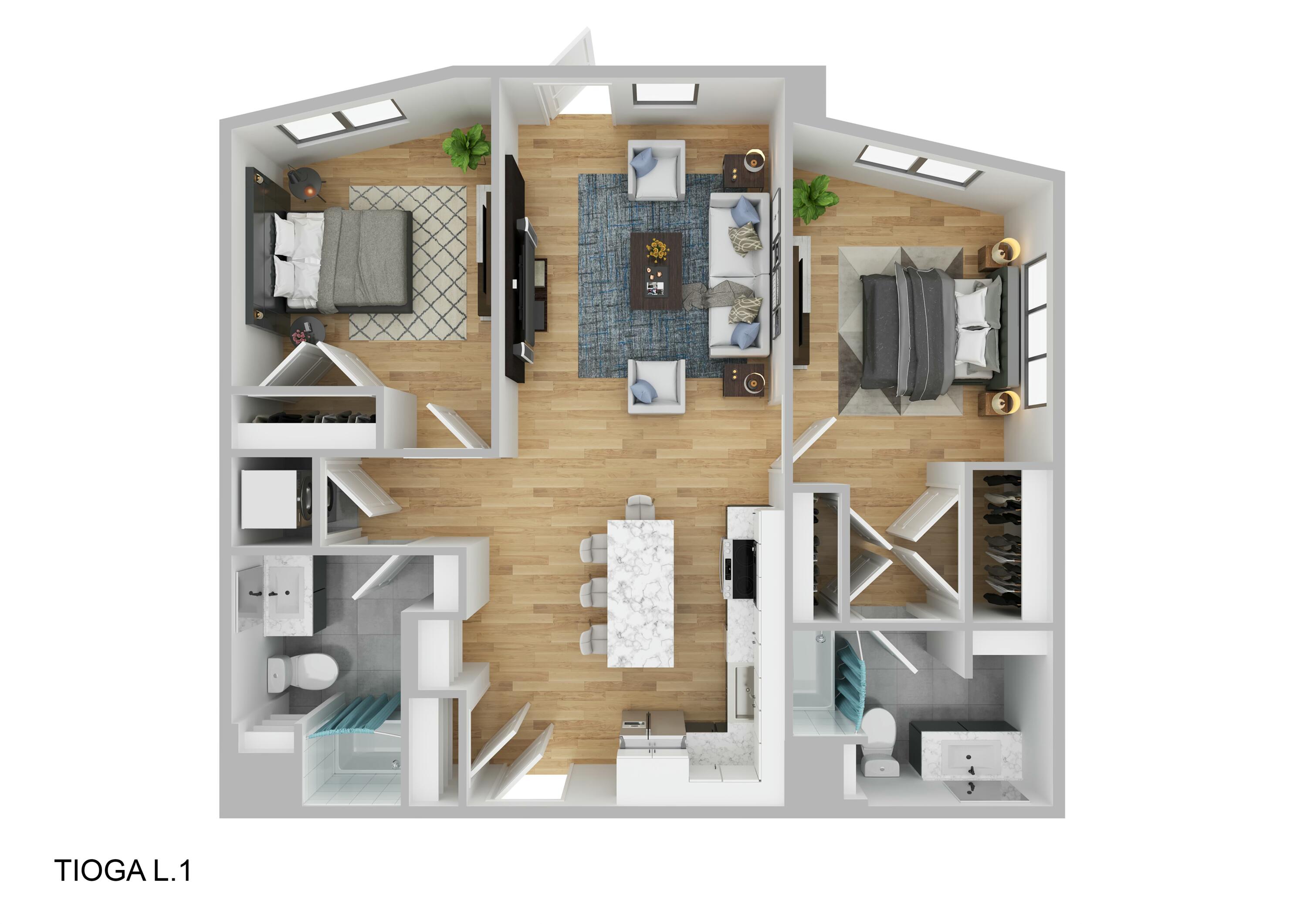1 Cross Street, #446, Scarborough, ME 04074 Any rendering provided whether interior unit, kitchen elevation, or amenity space is an artistic interpretation of drawings and is provided as a courtesy. These renderings may not match finished construction final details may vary.