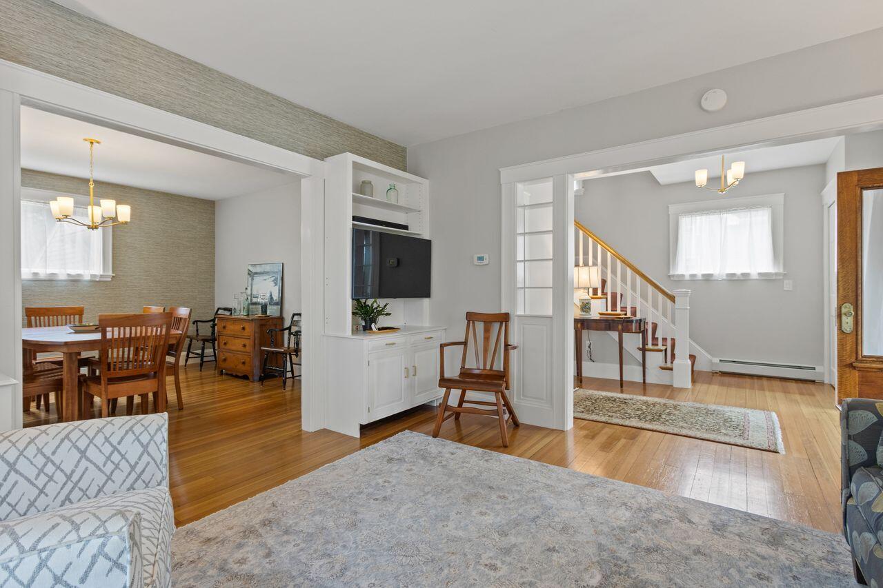 14 Holly Street, Portland, ME 04103 Living Room with built-ins is so comfy