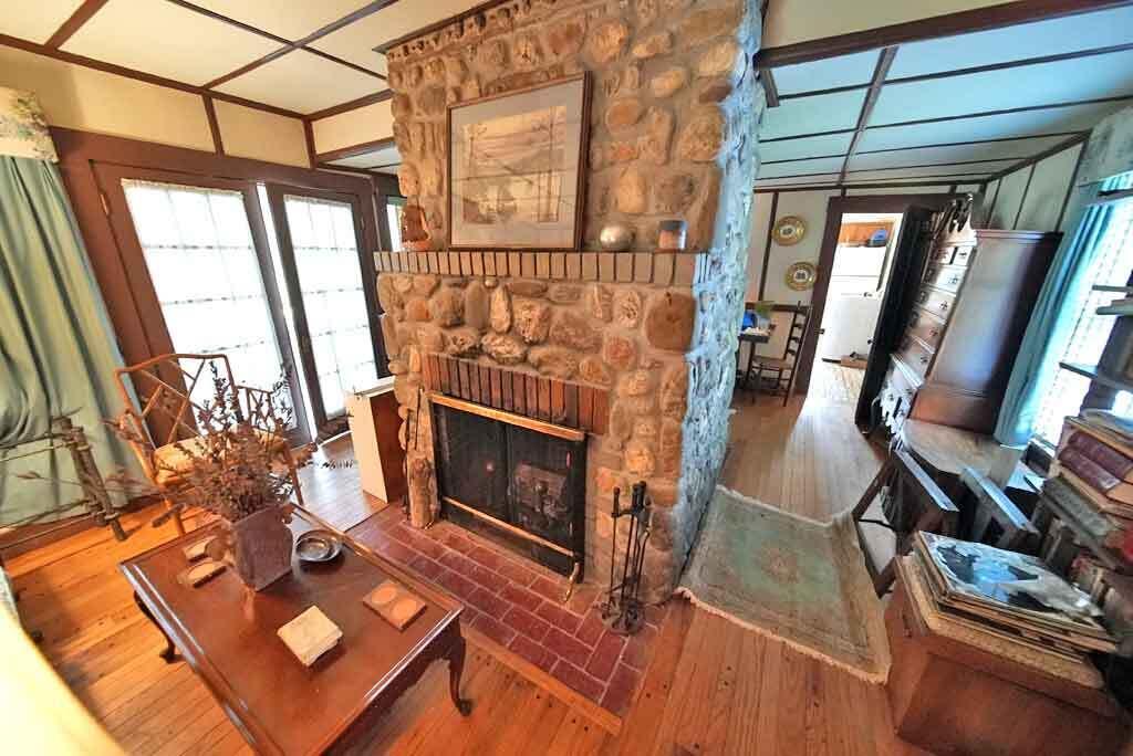 95 Sunset Park Road, Orient, ME 04471 french-doors-stone-fireplac