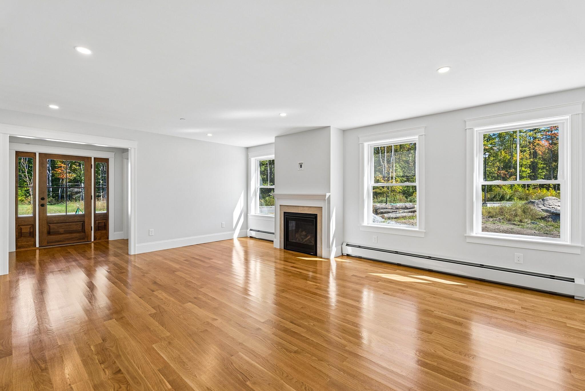 60 Brandy Lane, Portland, ME 04103 Gas fireplace accent and room for a dining table
