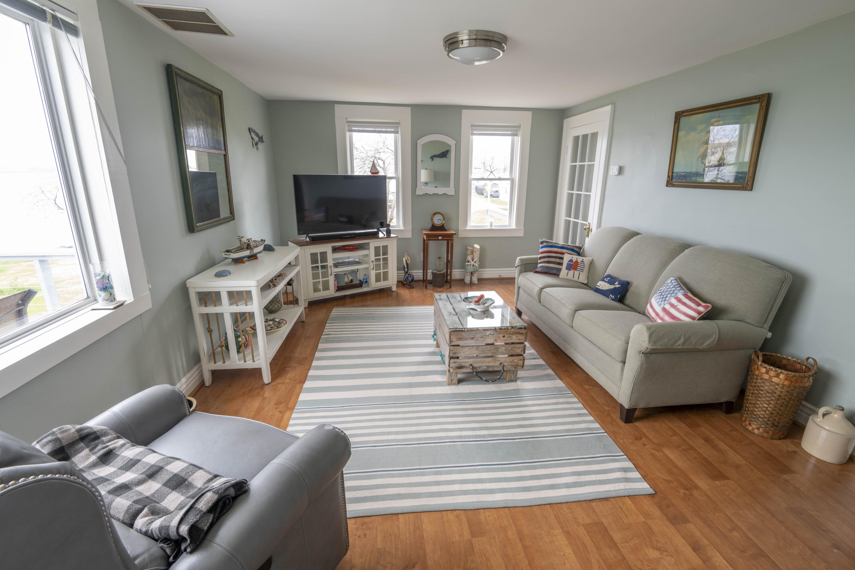 26 Madison Street, Eastport, ME 04631 Living room is just off the kitchen and sunroom