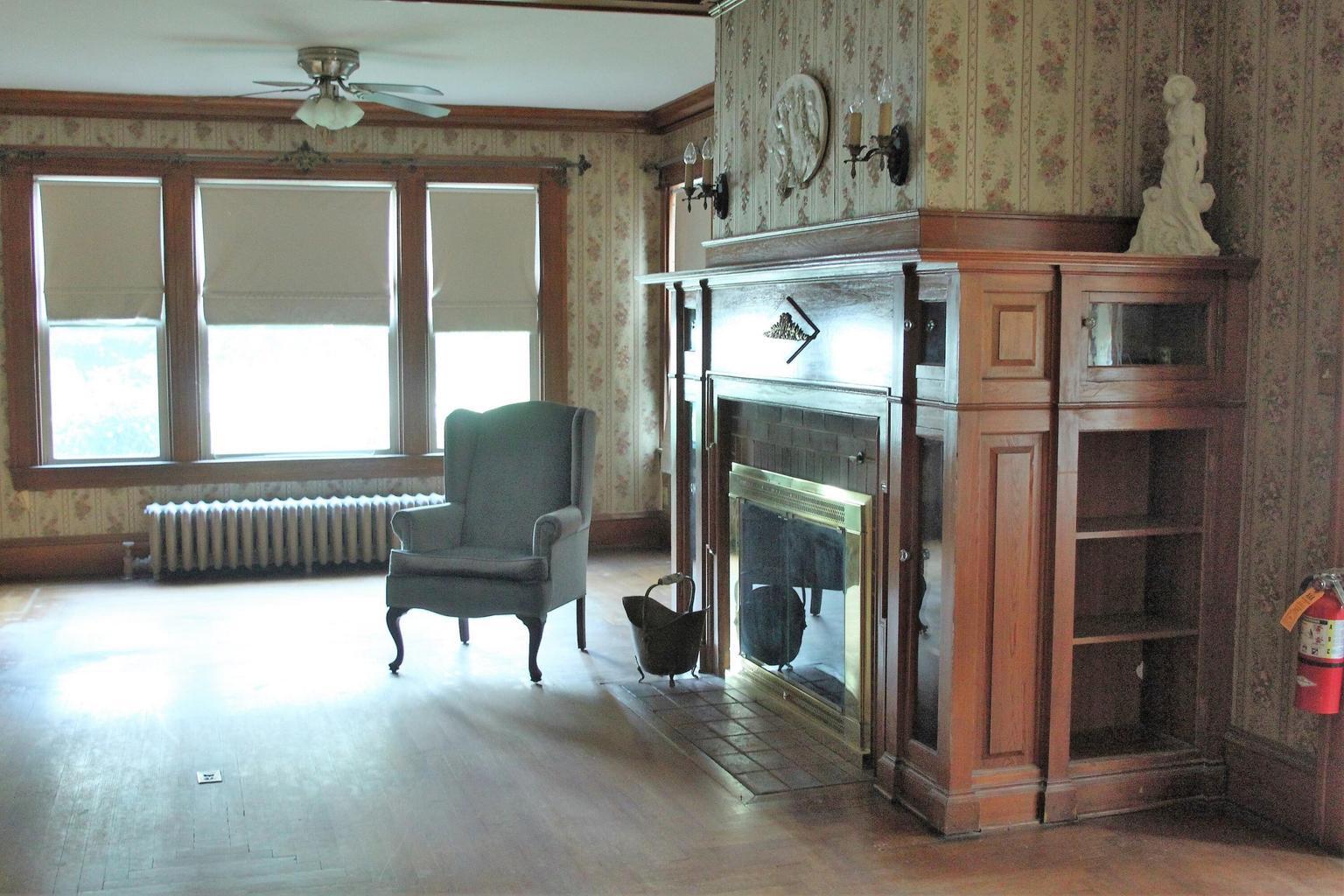 First floor, room to left of entry
