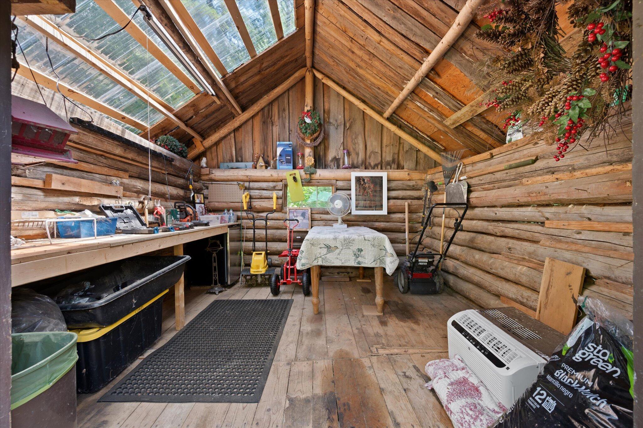 1002 Bennoch Road, Old Town, ME 04468 Interior of Potting Shed/Storage...