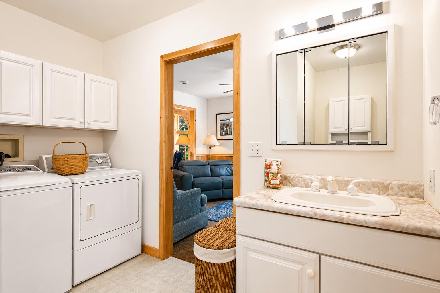 562 Rays Point Road, Milbridge, ME 04658 Half bath with laundry on main level