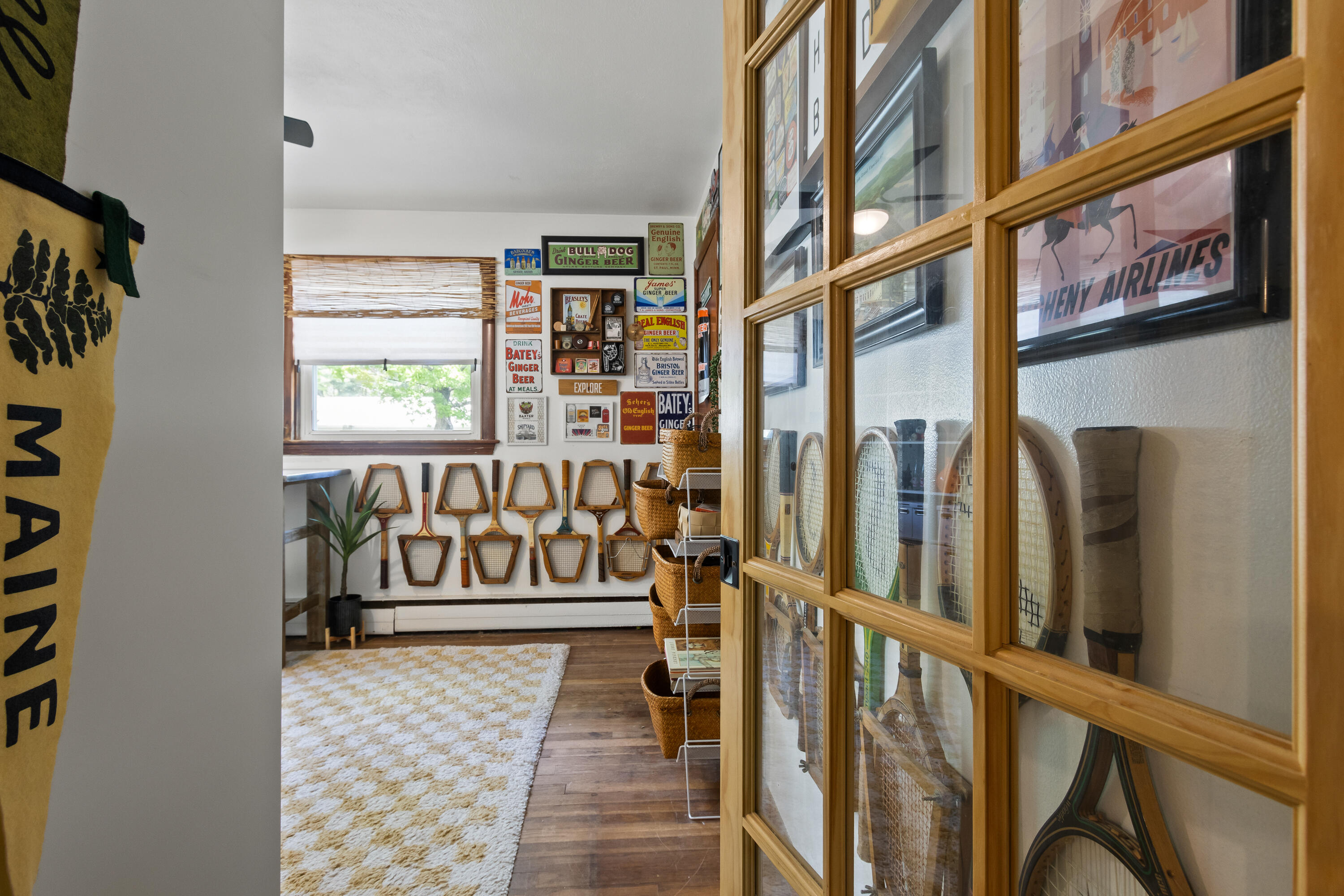 Largest Bedroom, has large lit closet