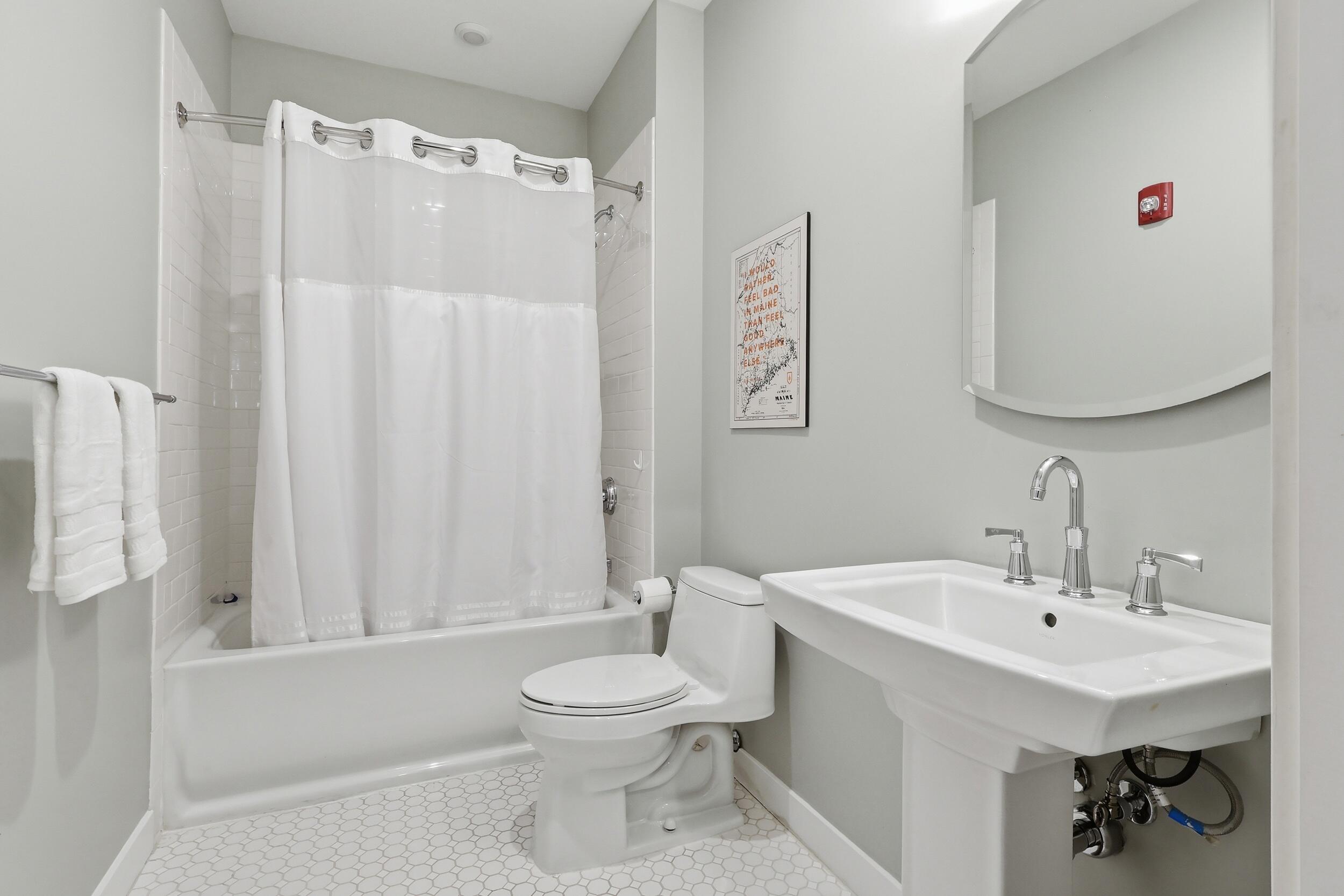 22 Hancock Street, #201, Portland, ME 04101 Guest Bathroom
