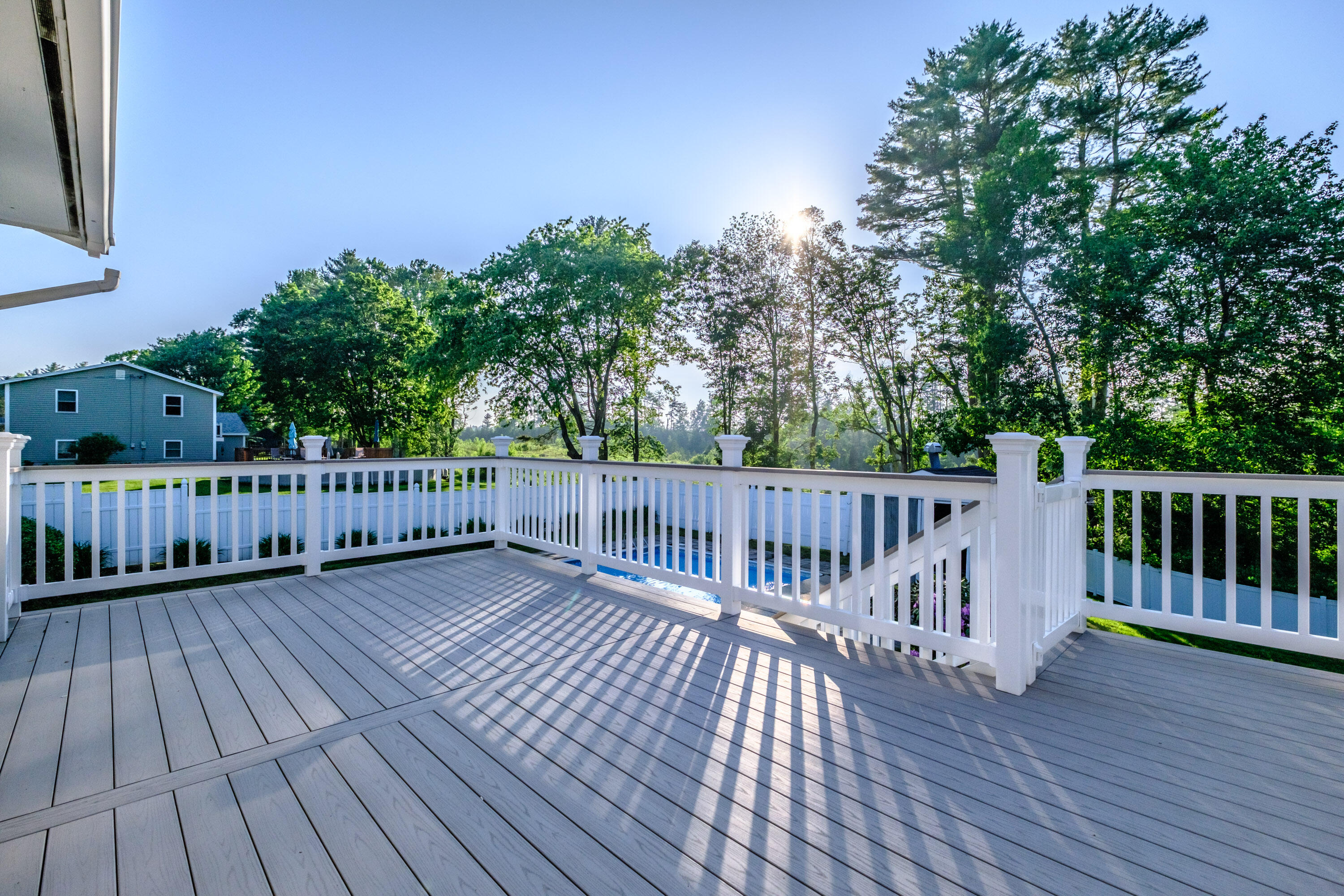 Recently updated deck including footings/structure.