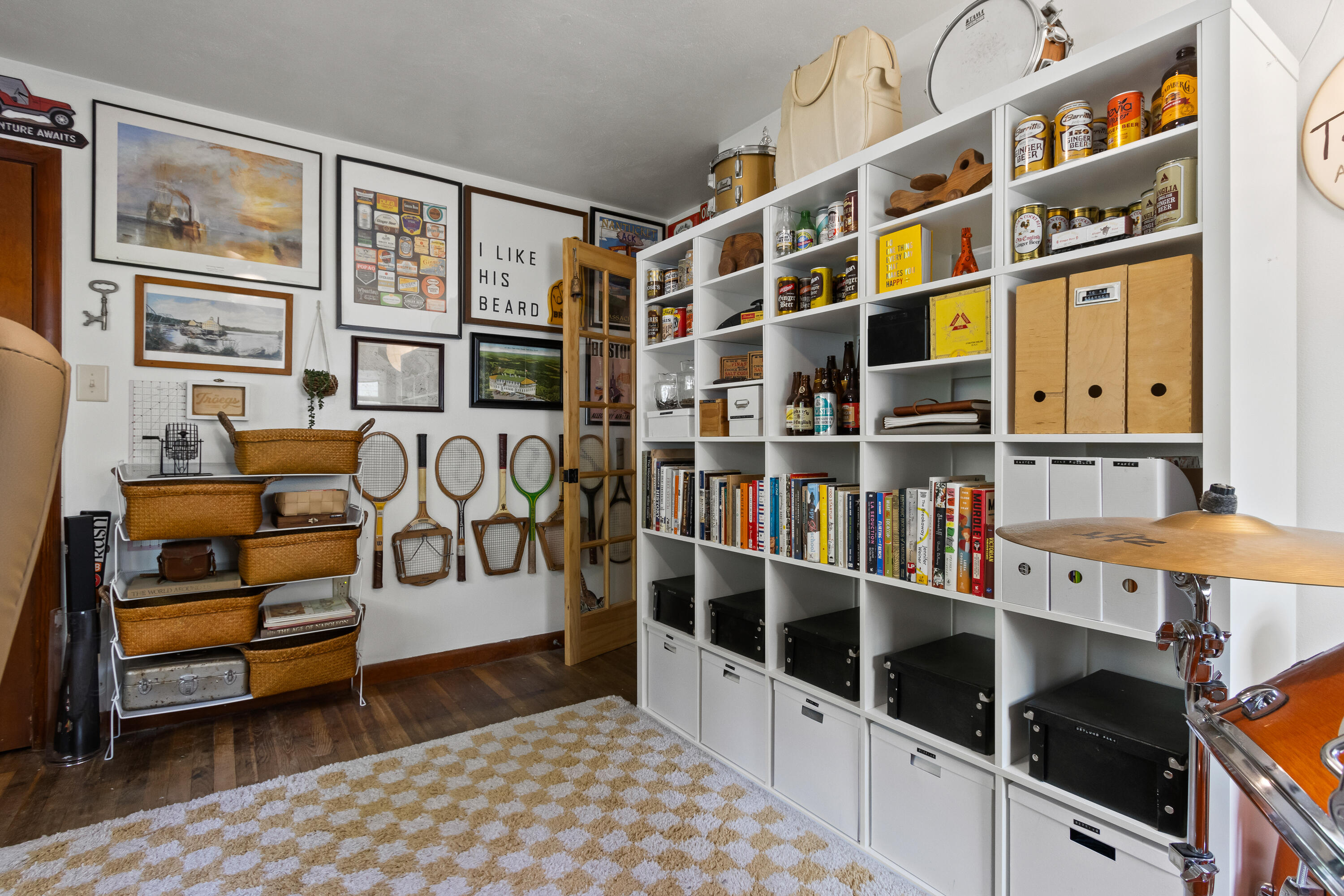 Largest Bedroom, has large lit closet