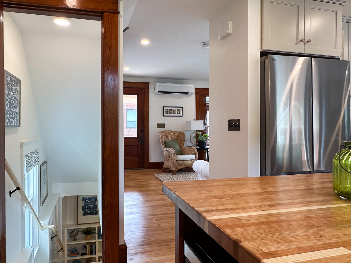 12 Walnut Street, South Portland, ME 04106 kitchen to lower level