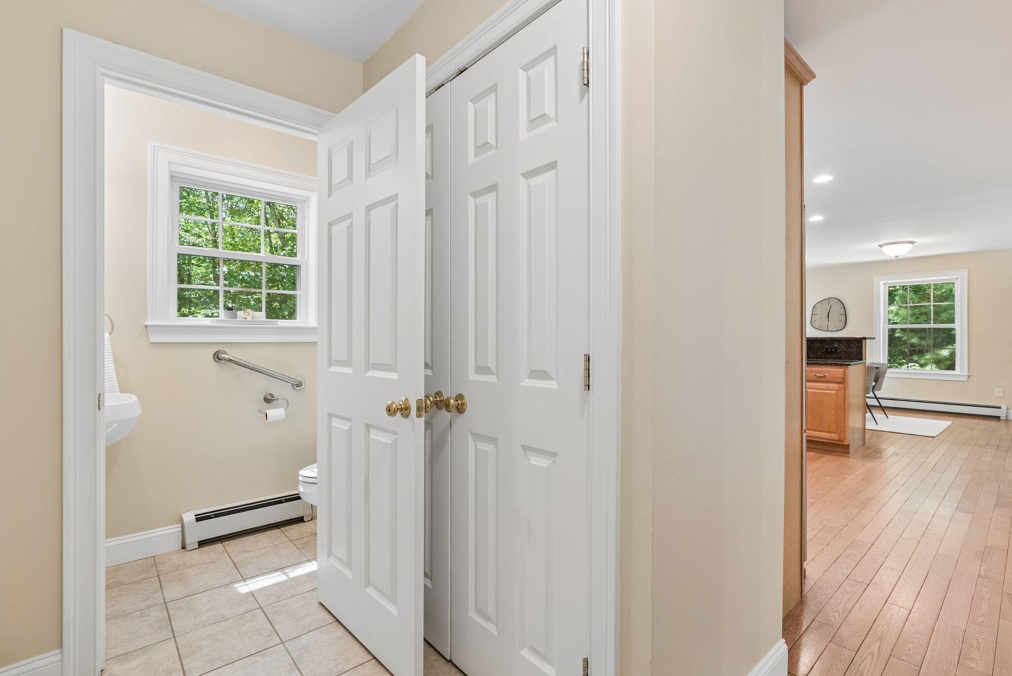 Half bathroom on 1st floor