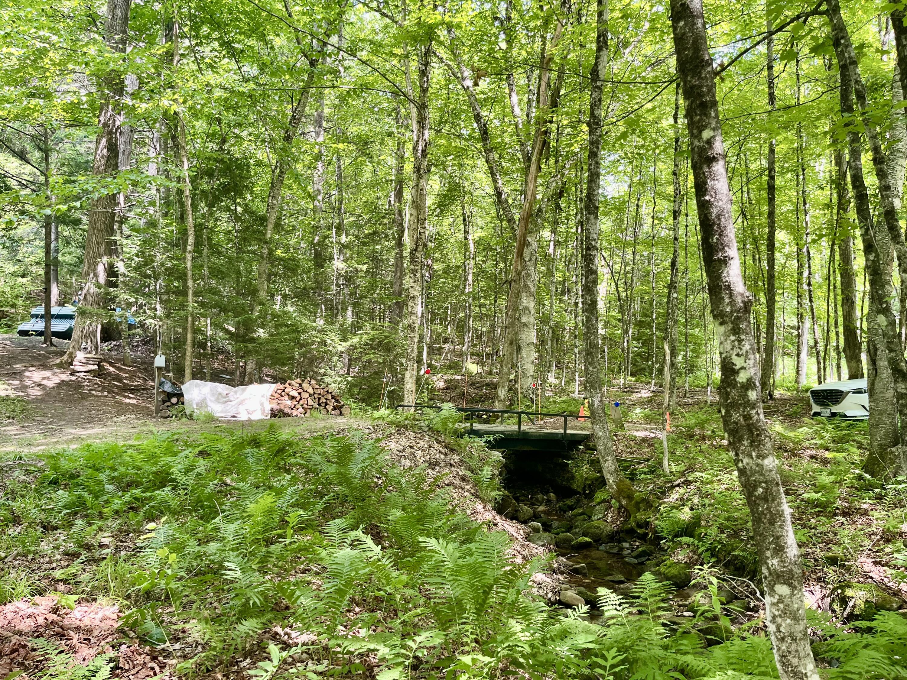Small bridge in front of camp