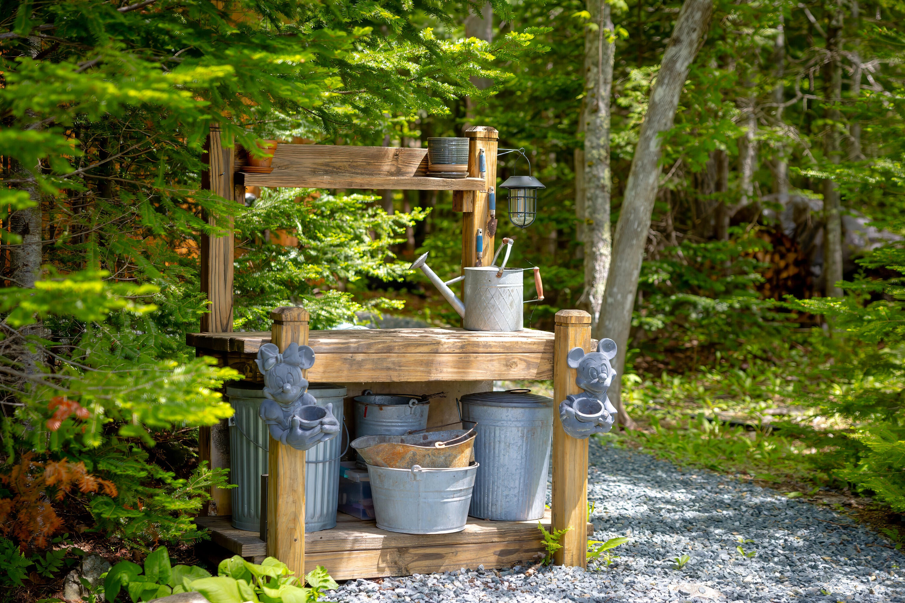 Potting Bench on the side yard