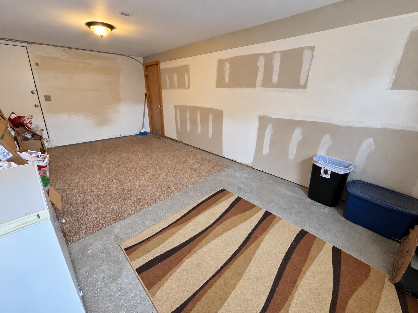 Garage Used as Storage Room and Entry