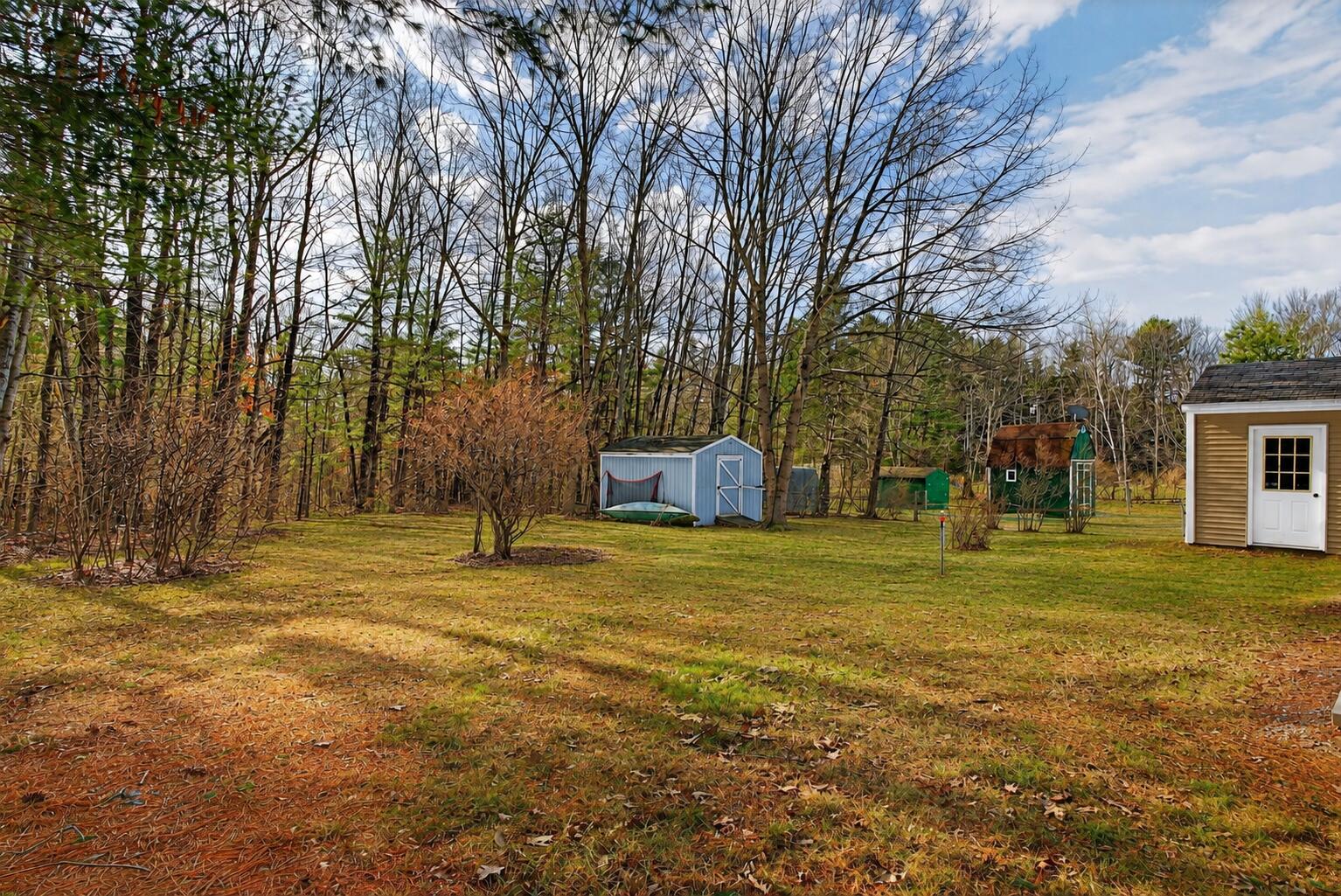 95 Baston Road, North Yarmouth, ME 04097 Storage Shed & Mature Trees