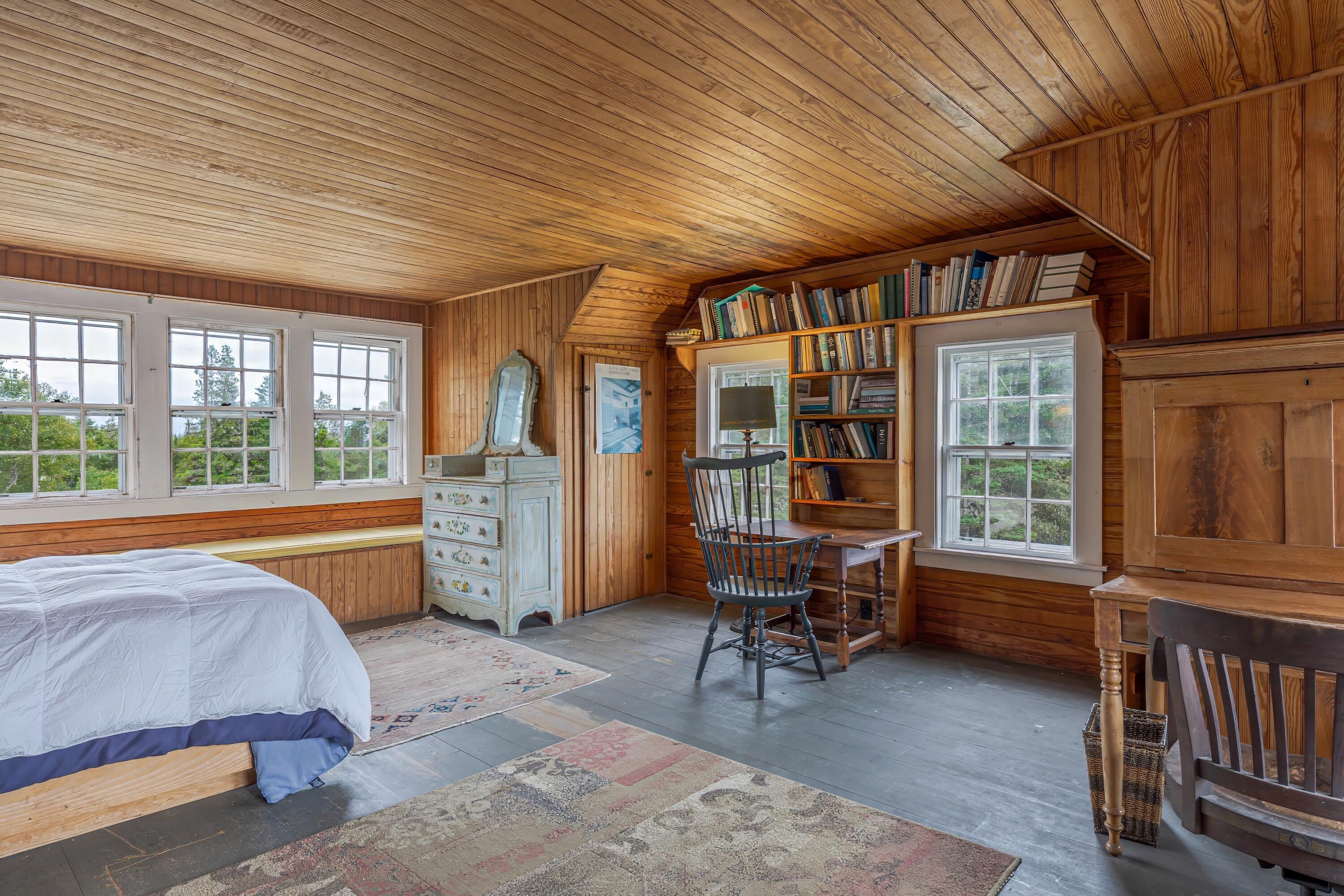 163 Back Road, Brooklin, ME 04616 upstairs primary bedroom (6)