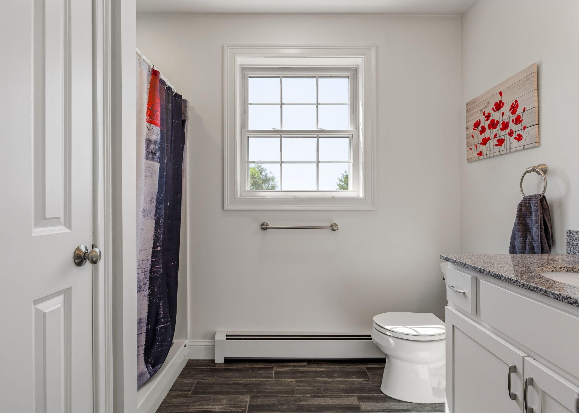 First floor full bathroom with shower.
